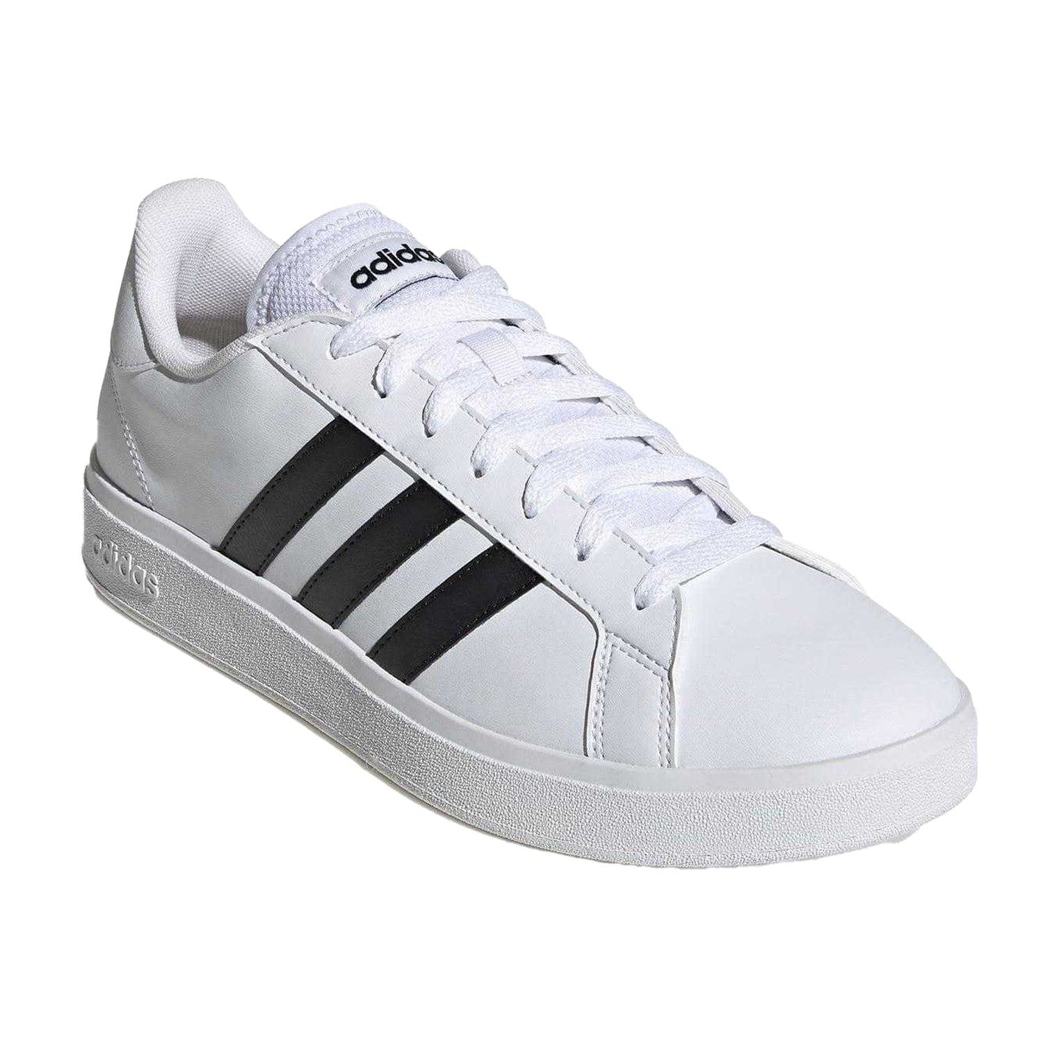 White-Black - Back - Adidas Mens Grand Court Base 2.0 Trainers
