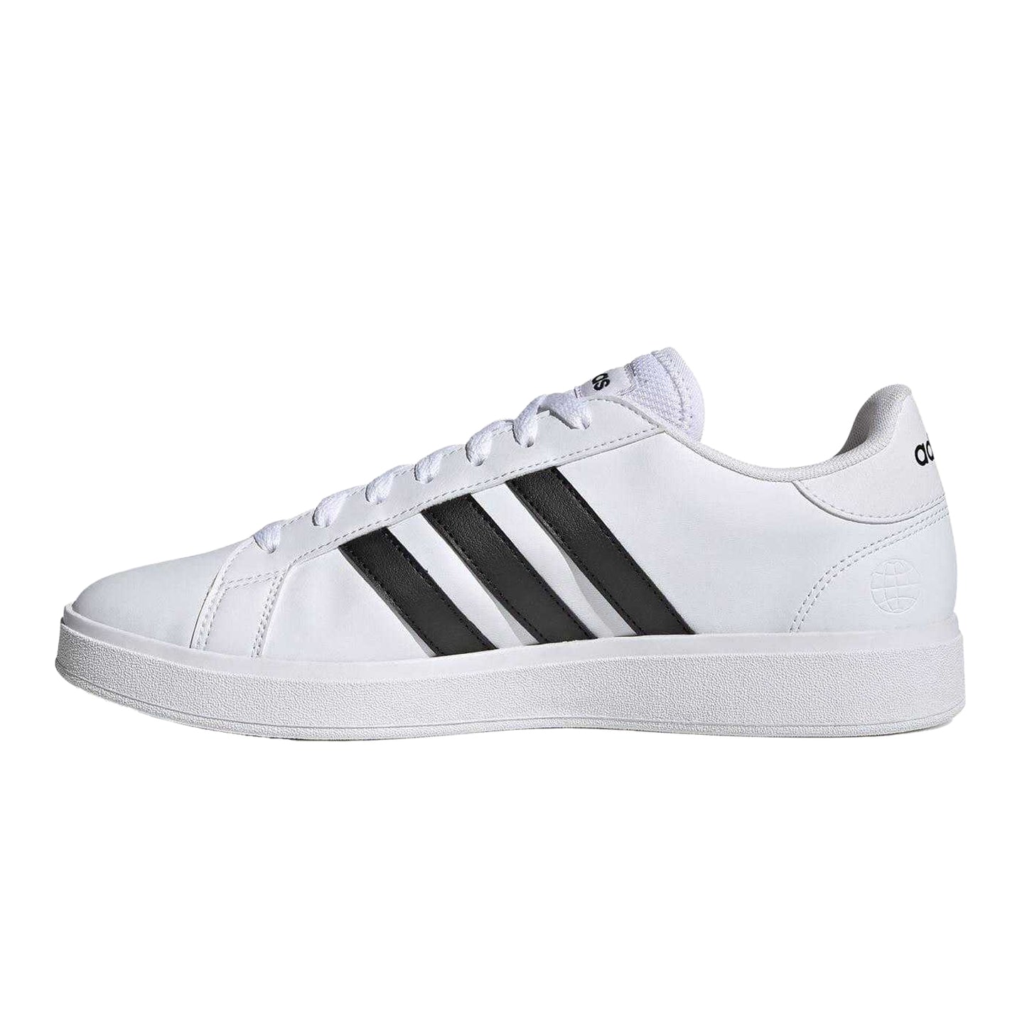 White-Black - Lifestyle - Adidas Mens Grand Court Base 2.0 Trainers