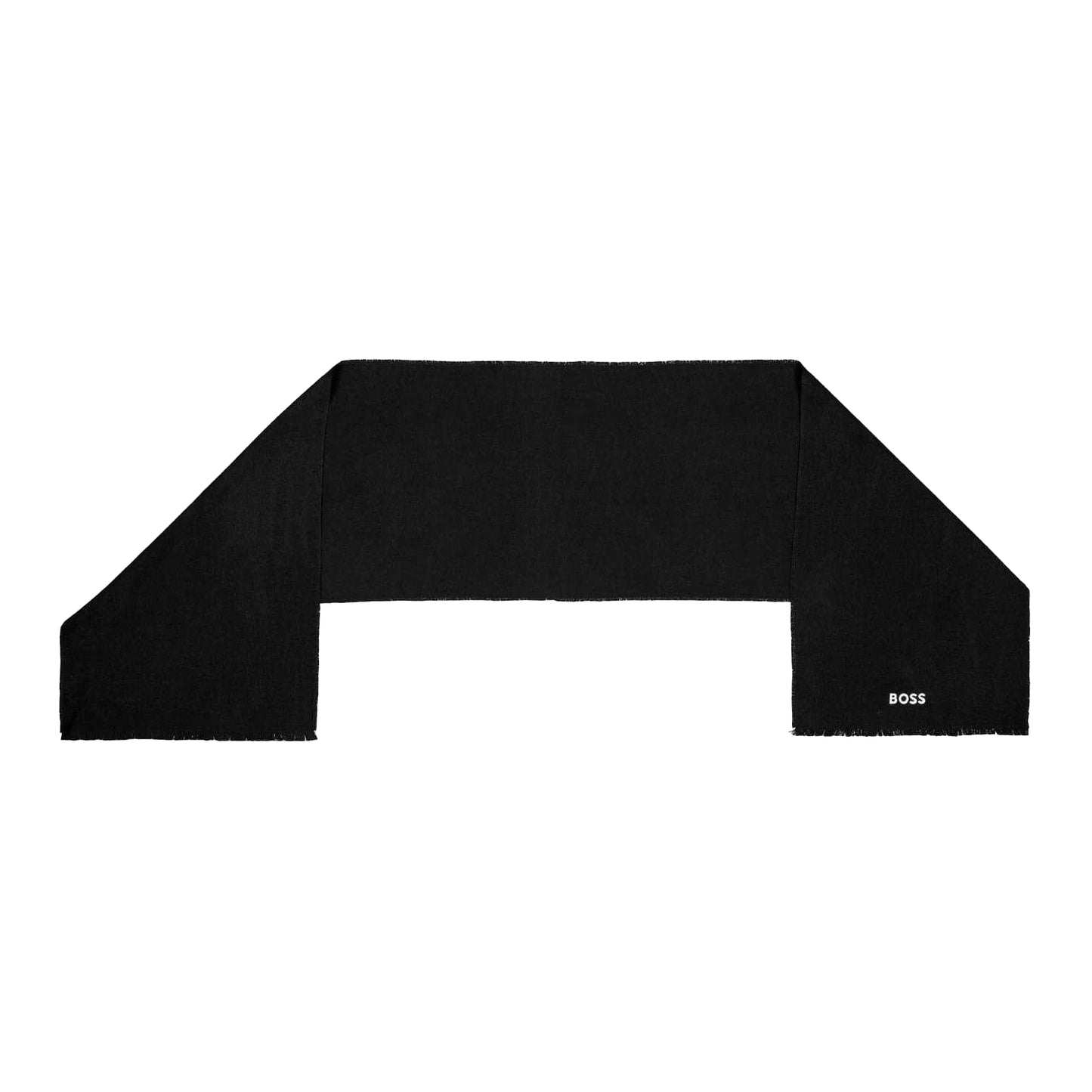 Black - Back - Boss Asport Logo Scarf