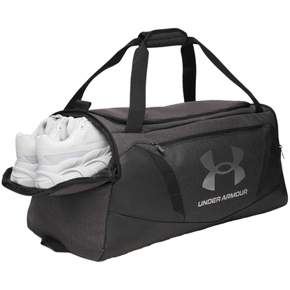 Heather Grey-Black-Silver - Side - Under Armour Undeniable 5.0 Duffle Bag