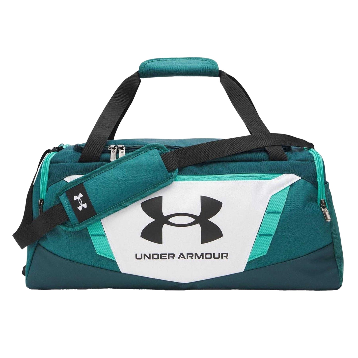 White-Green-Black - Front - Under Armour Undeniable 5.0 Duffle Bag