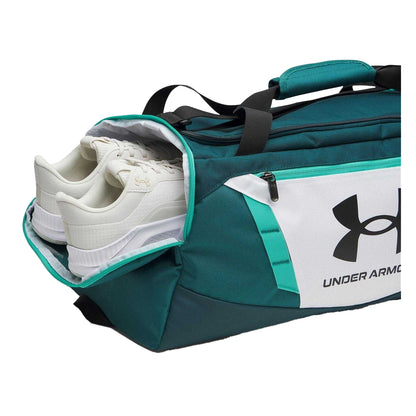 White-Green-Black - Side - Under Armour Undeniable 5.0 Duffle Bag