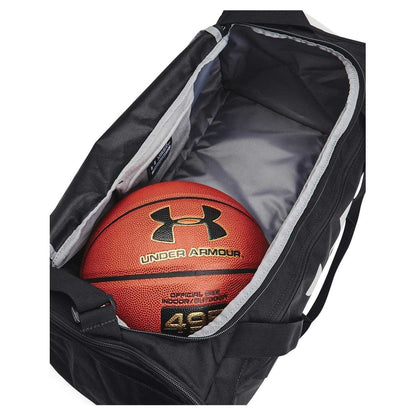 Black-Silver - Side - Under Armour Undeniable 5.0 Duffle Bag
