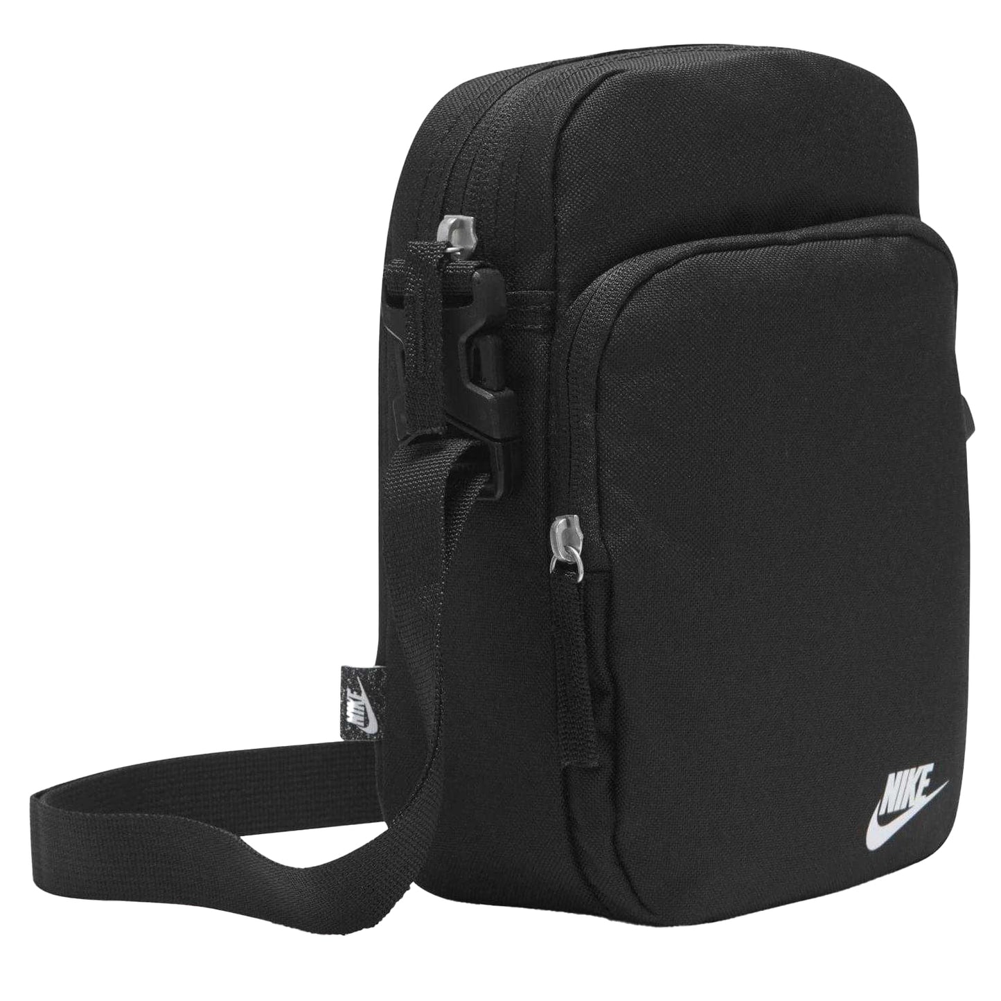 Black - Side - Nike Unisex Adult Heritage Woven Crossbody Bag