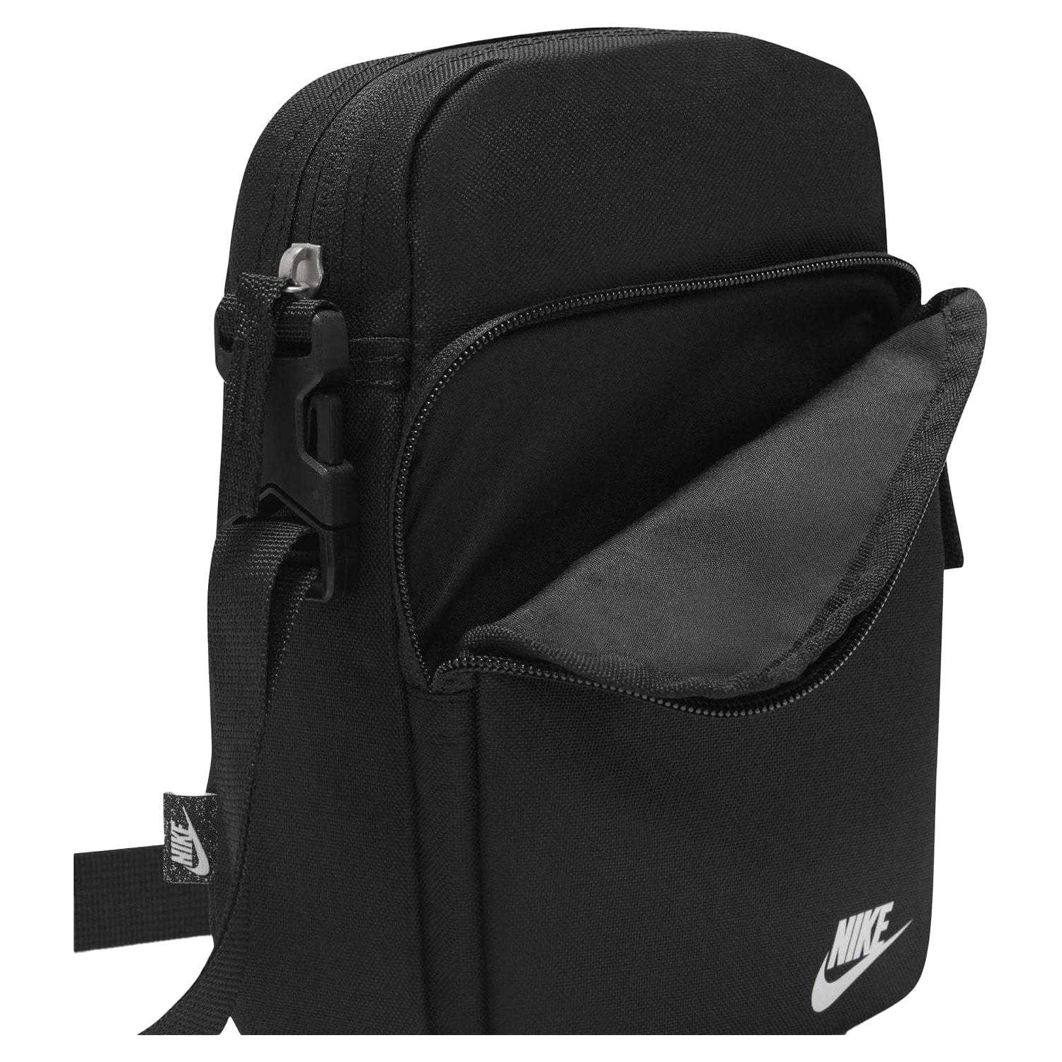 Black - Pack Shot - Nike Unisex Adult Heritage Woven Crossbody Bag