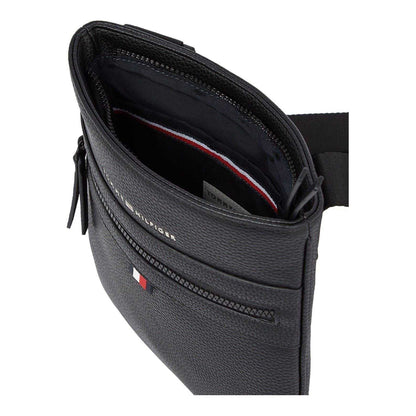 Black - Side - Tommy Hilfiger Mens Essential Everyday Crossbody Bag