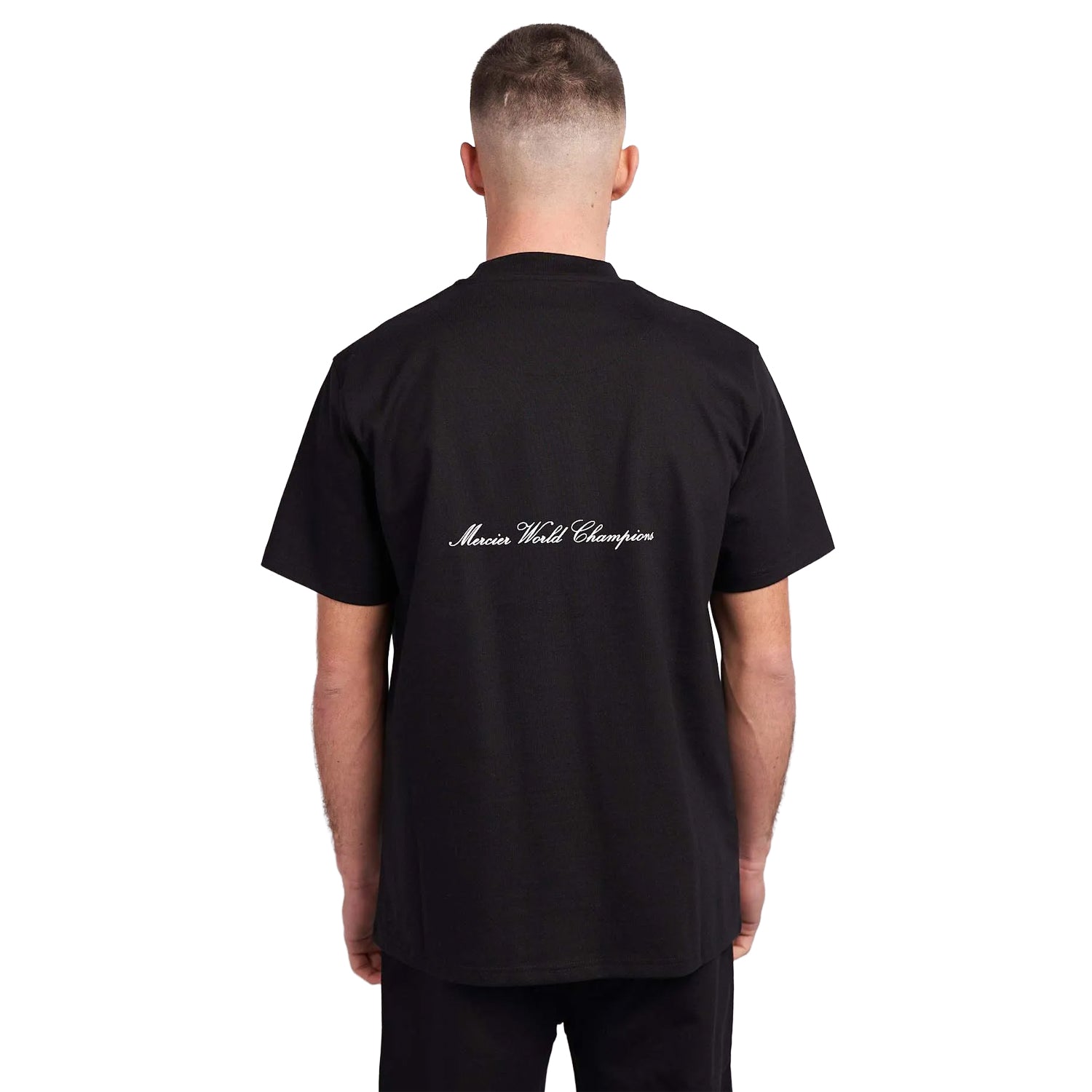 Black - Back - Mercier Mens World Champion T-Shirt