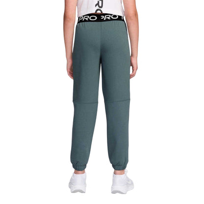 Slate Grey - Back - Nike Childrens-Kids Pro Dri-FIT Jogging Bottoms