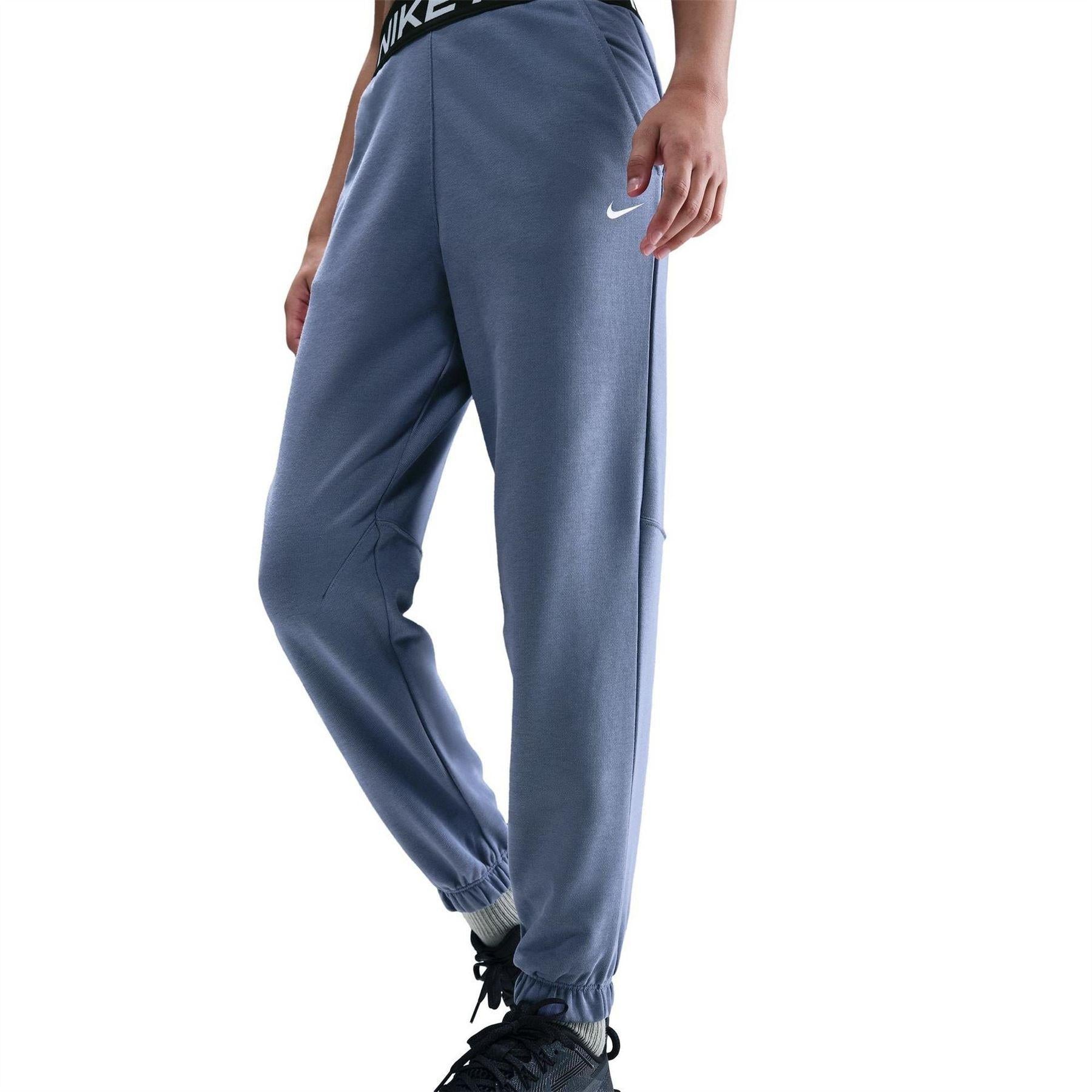 Indigo - Front - Nike Childrens-Kids Pro Dri-FIT Jogging Bottoms