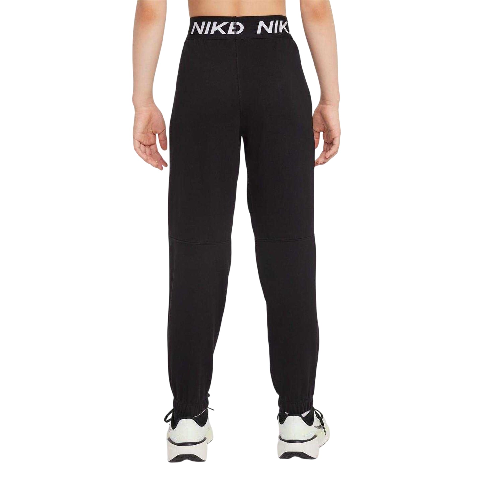 Black - Back - Nike Childrens-Kids Pro Dri-FIT Jogging Bottoms