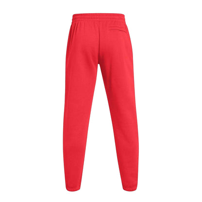 Red - Back - Under Armour Mens Essential Fleece Joggers