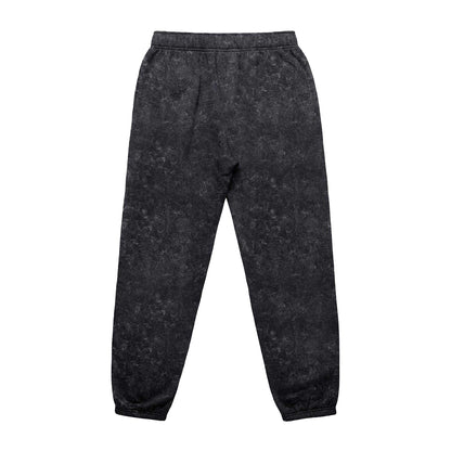 Black - Back - Firetrap Unisex Adult Acid Wash Joggers
