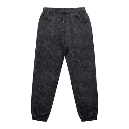 Black - Front - Firetrap Unisex Adult Acid Wash Joggers