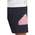 Navy-Pink - Side - Adidas Mens Future Icons Badge of Sport Shorts