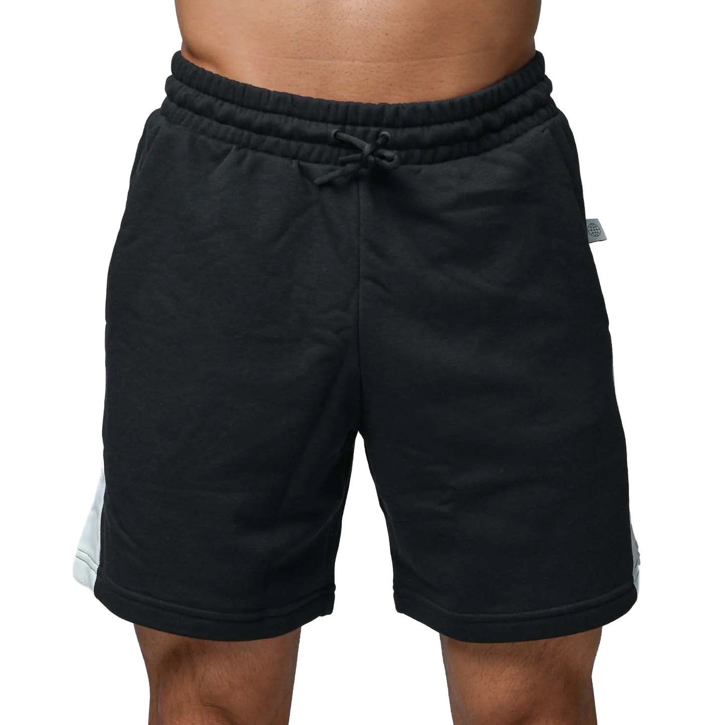 Black-White - Front - Adidas Mens Future Icons Badge of Sport Shorts