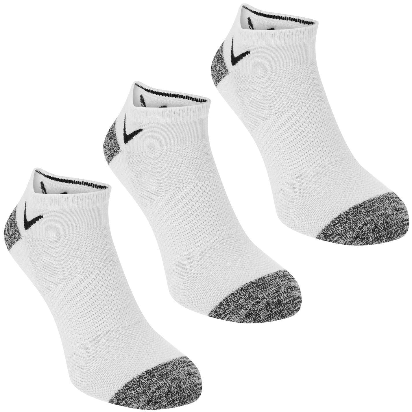 White - Front - Callaway Mens Ankle Socks (Pack of 3)