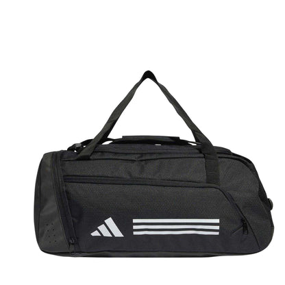 Black-White - Front - Adidas Unisex Adult Gym Duffle Bag