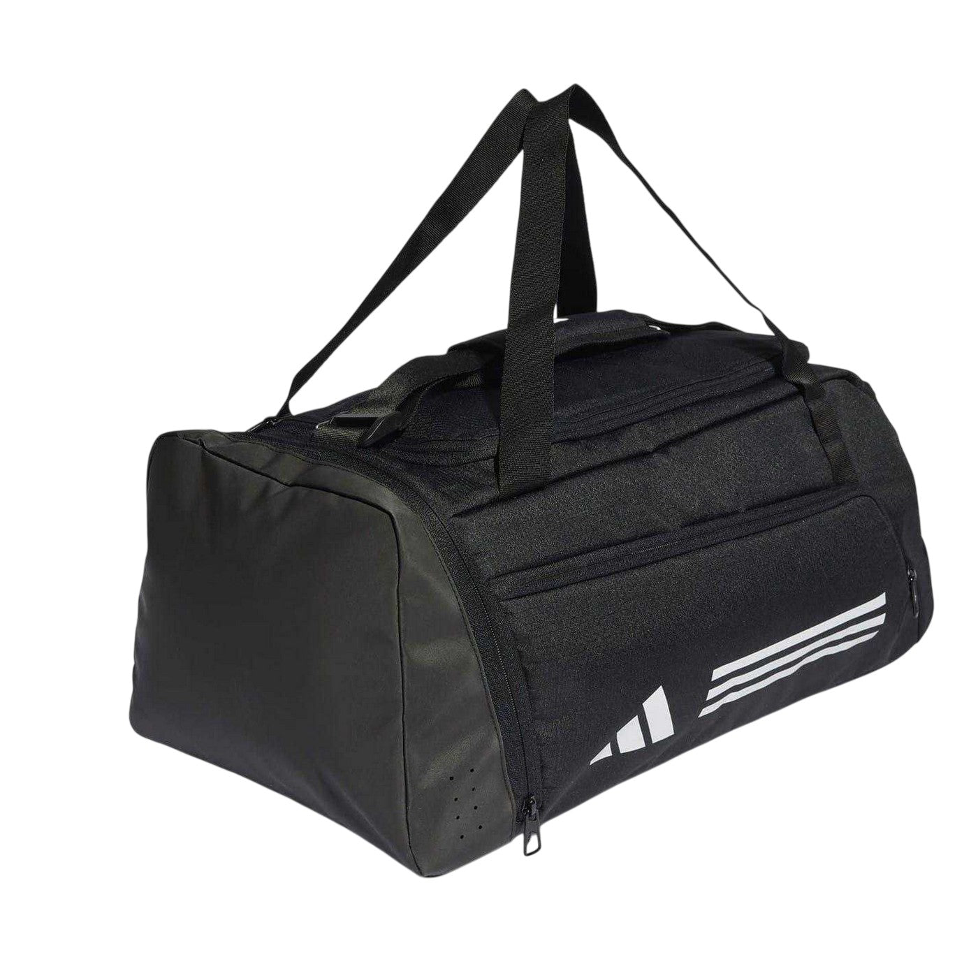 Black-White - Side - Adidas Unisex Adult Gym Duffle Bag