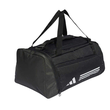 Black-White - Side - Adidas Unisex Adult Gym Duffle Bag