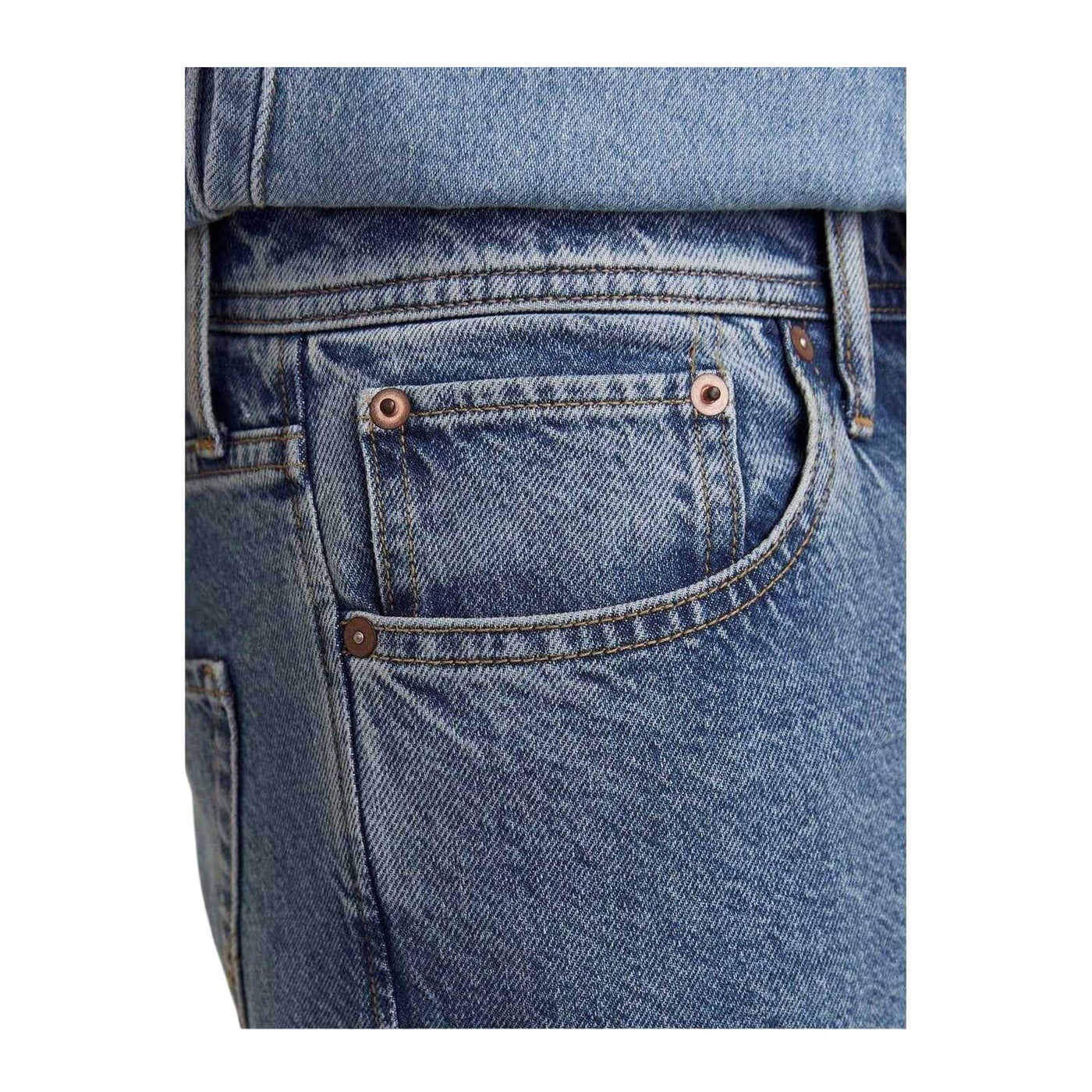 Blue Denim - Side - Jack And Jones Mens Denim Baggy Jeans