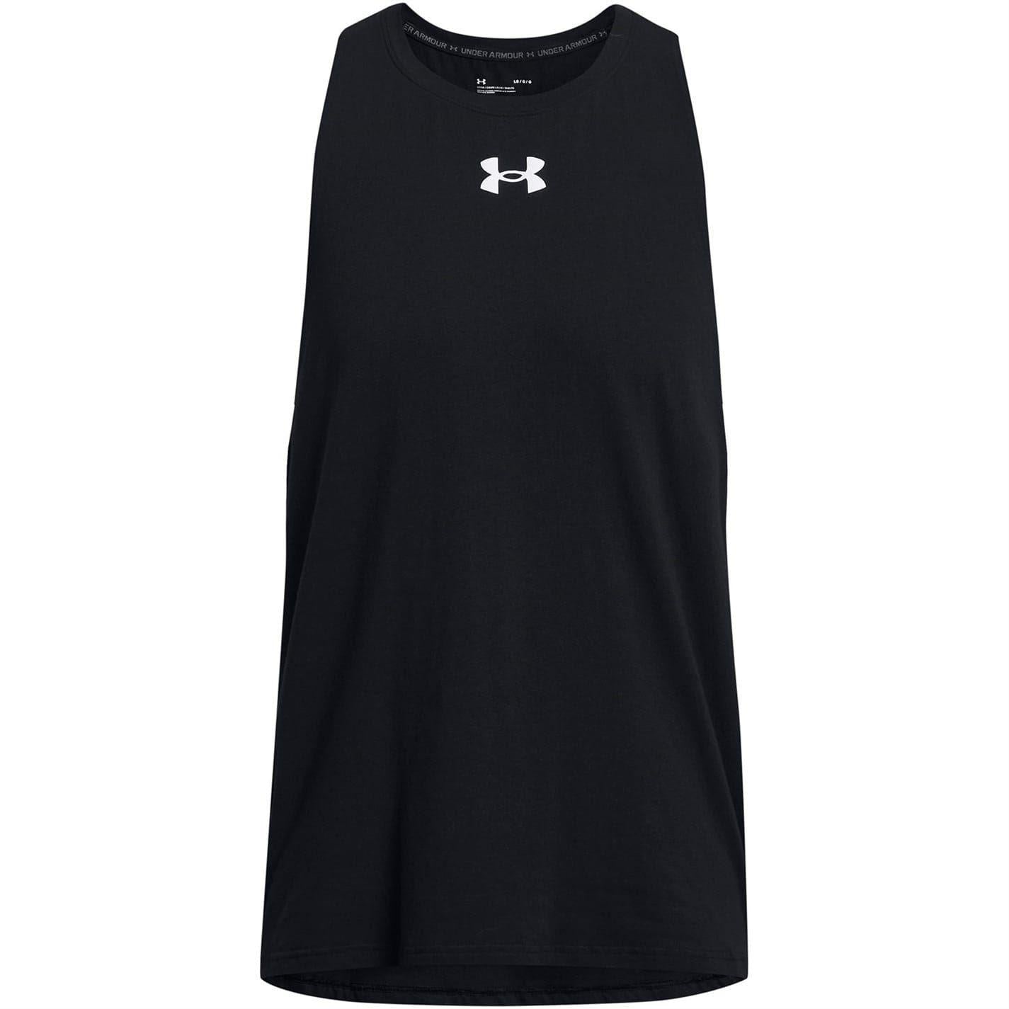 Black - Front - Under Armour Mens Baseline Tank Top