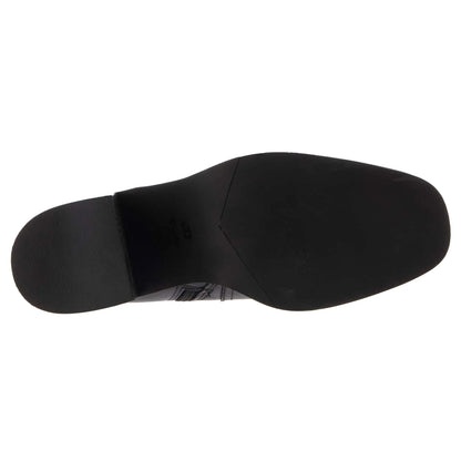 Black - Lifestyle - Dune London Womens-Ladies Plotto Leather Block Heel Ankle Boots