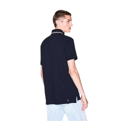 Navy - Back - Armani Exchange Mens Polo Shirt