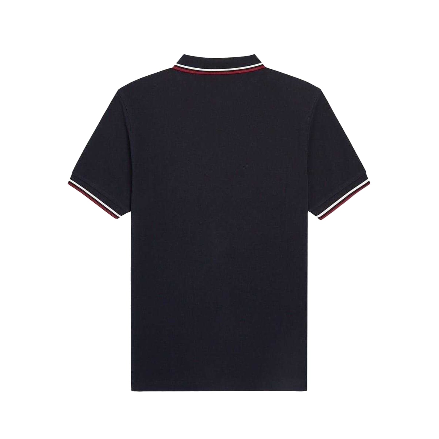 Navy - Back - Fred Perry Mens Long-Sleeved Polo Shirt