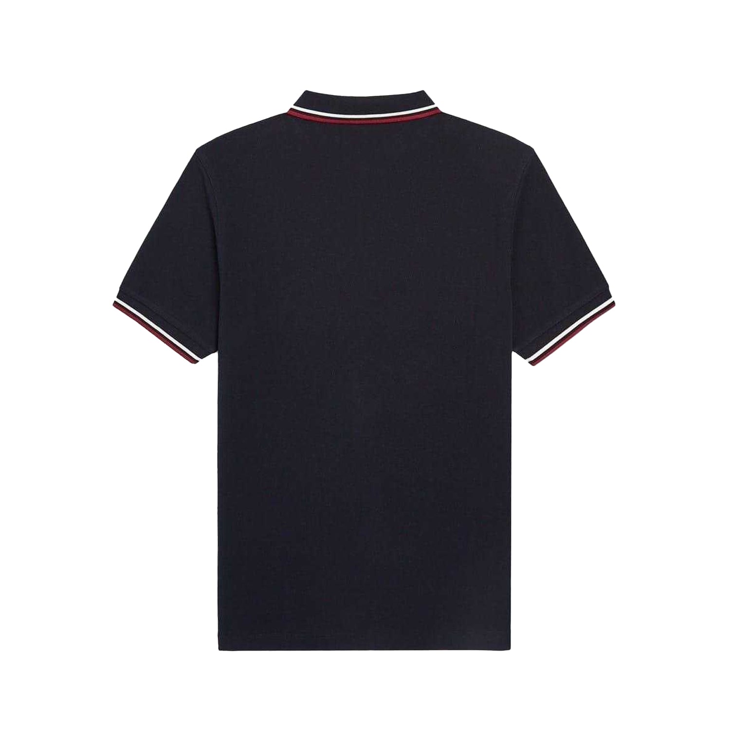 Navy - Back - Fred Perry Mens Long-Sleeved Polo Shirt