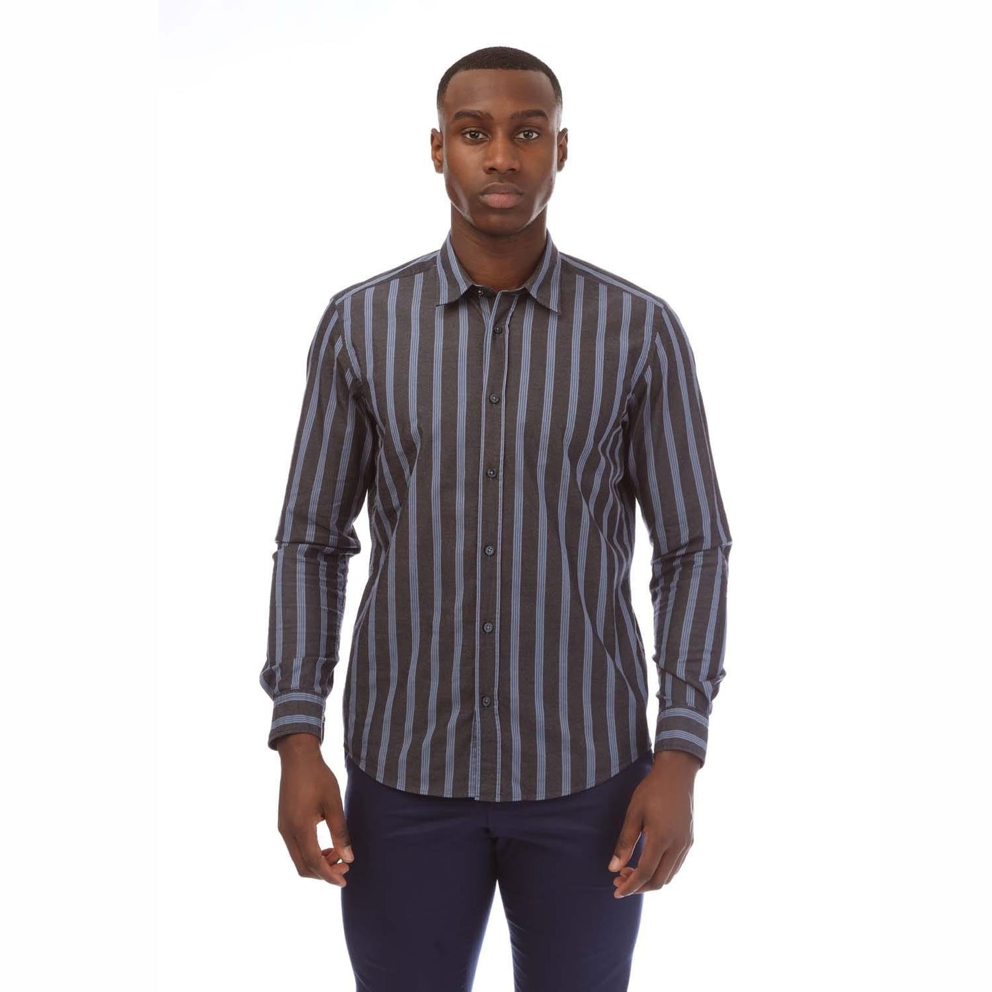 Dark Blue - Front - Boss Unisex Adult S Liam Kent Shirt