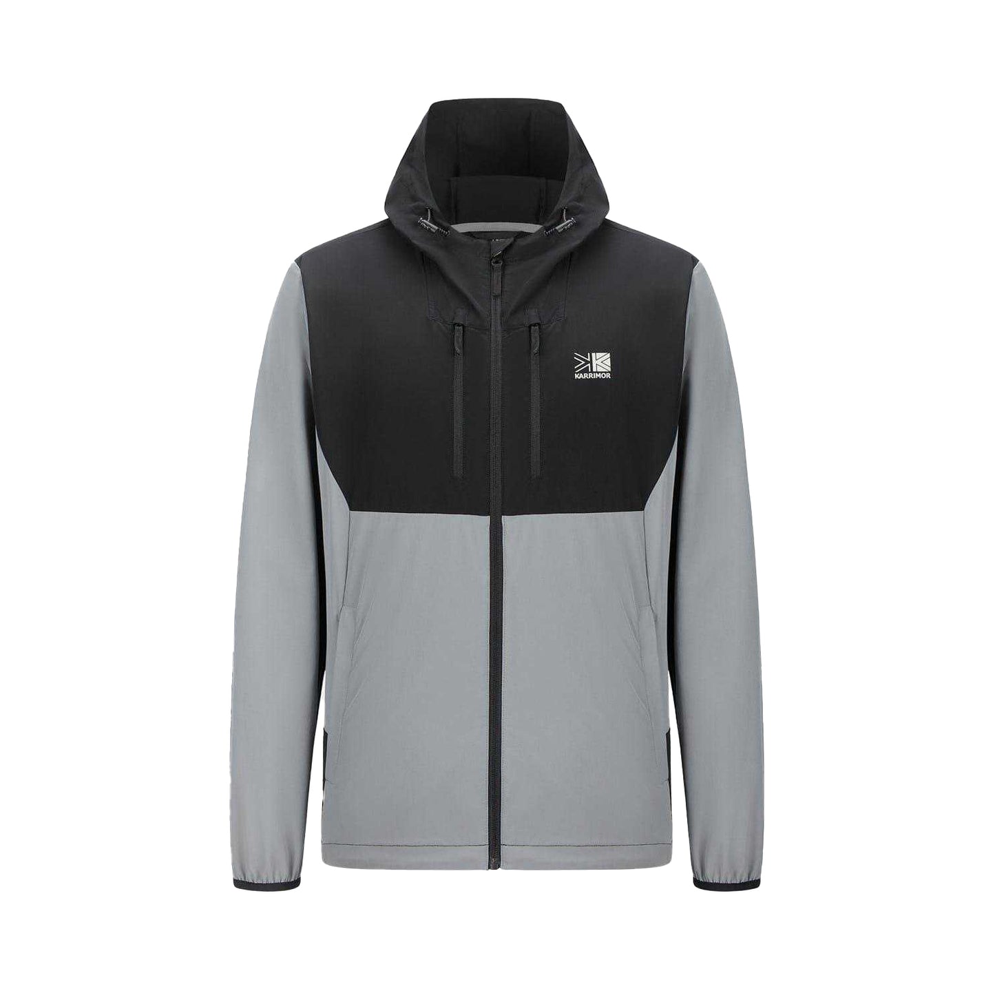 Grey-Black - Front - Karrimor Mens Base Camp Soft Shell Jacket