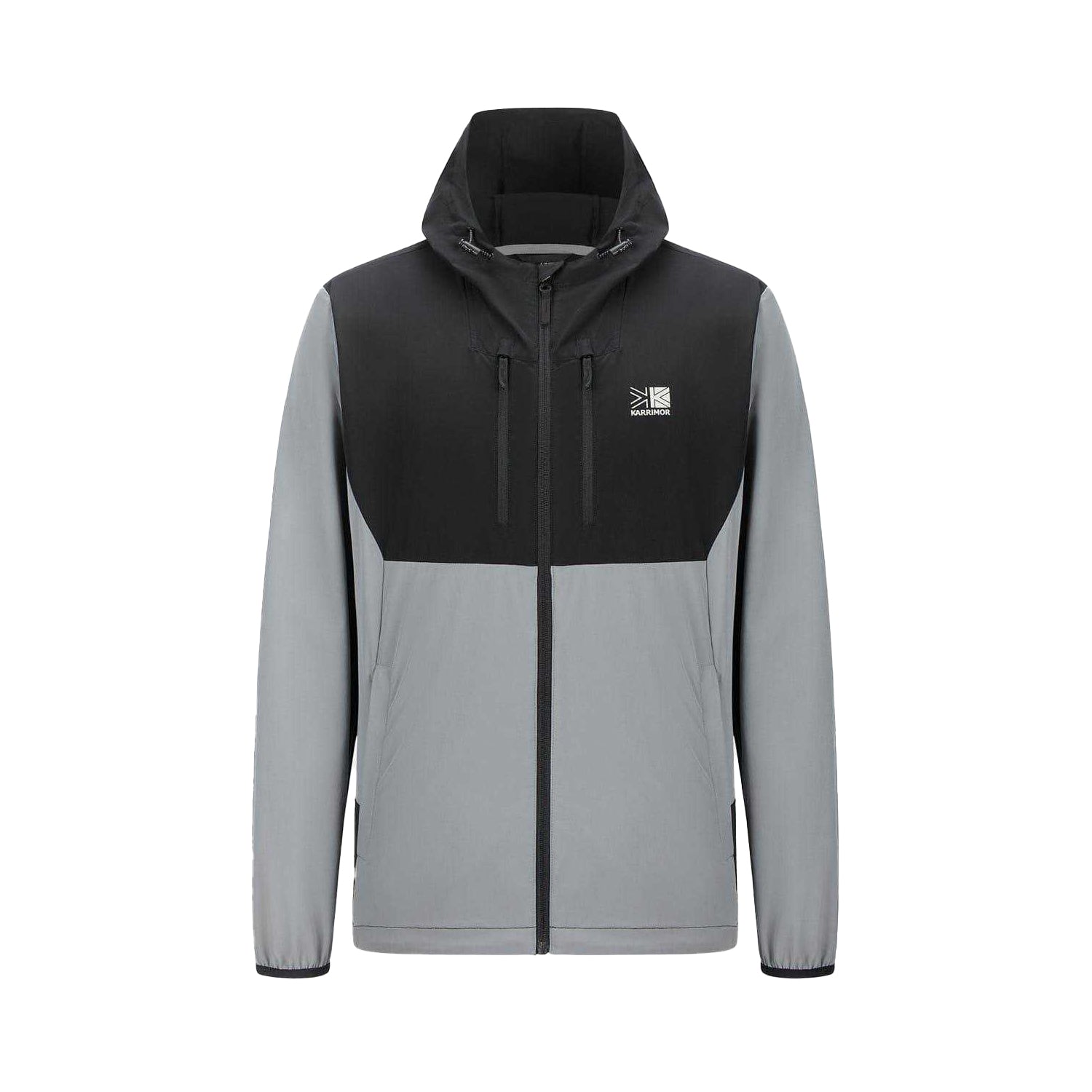 Grey-Black - Front - Karrimor Mens Base Camp Soft Shell Jacket