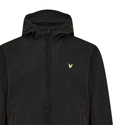 Jet Black - Back - Lyle & Scott Mens Soft Shell Jacket