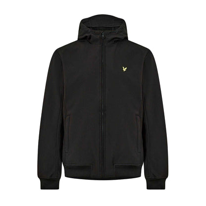 Jet Black - Front - Lyle & Scott Mens Soft Shell Jacket