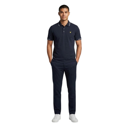 Dark Navy - Back - Lyle & Scott Mens Polo Shirt