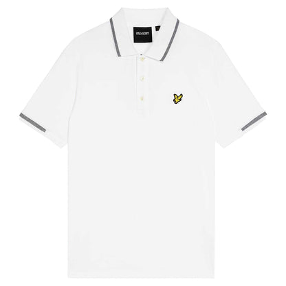 White-Black - Front - Lyle & Scott Mens Polo Shirt