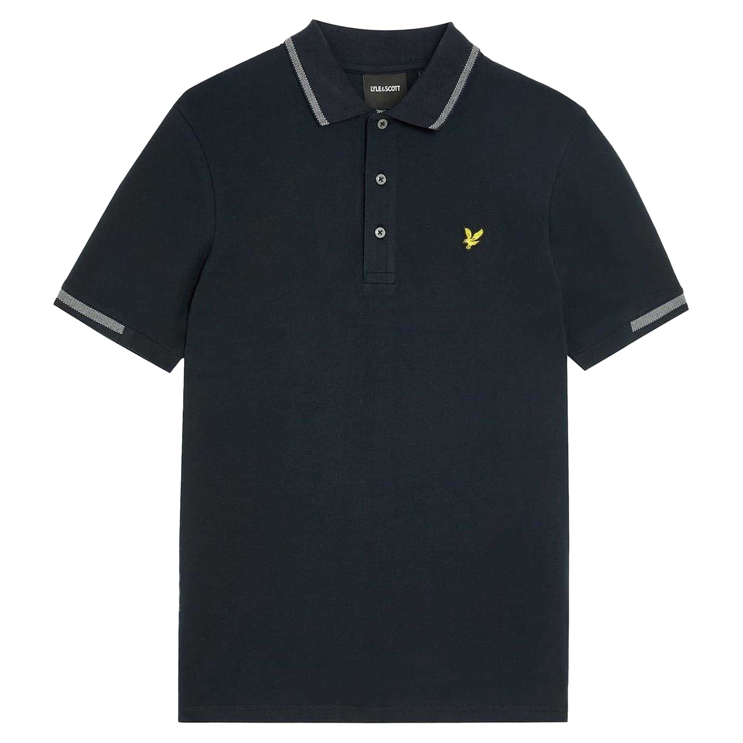 Dark Navy - Front - Lyle & Scott Mens Polo Shirt