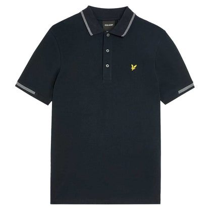 Dark Navy - Front - Lyle & Scott Mens Polo Shirt