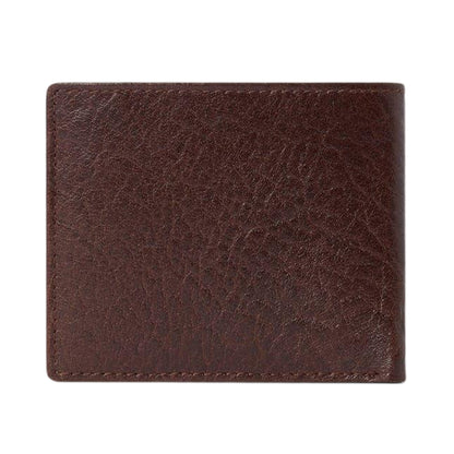 Chocolate - Back - Osprey Highland Bi-Fold Leather Wallet