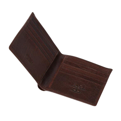 Chocolate - Side - Osprey Highland Bi-Fold Leather Wallet