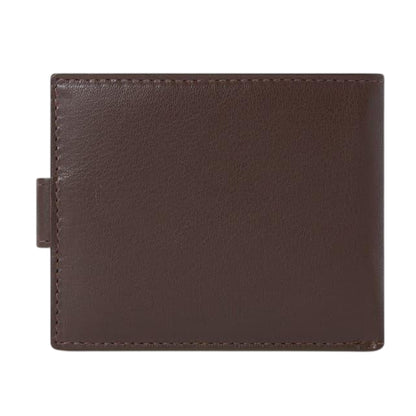Chocolate Brown - Back - Osprey Wesley Leather Popper Wallet