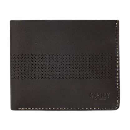 Black - Front - Osprey Arthur Perforated Leather Card Holder
