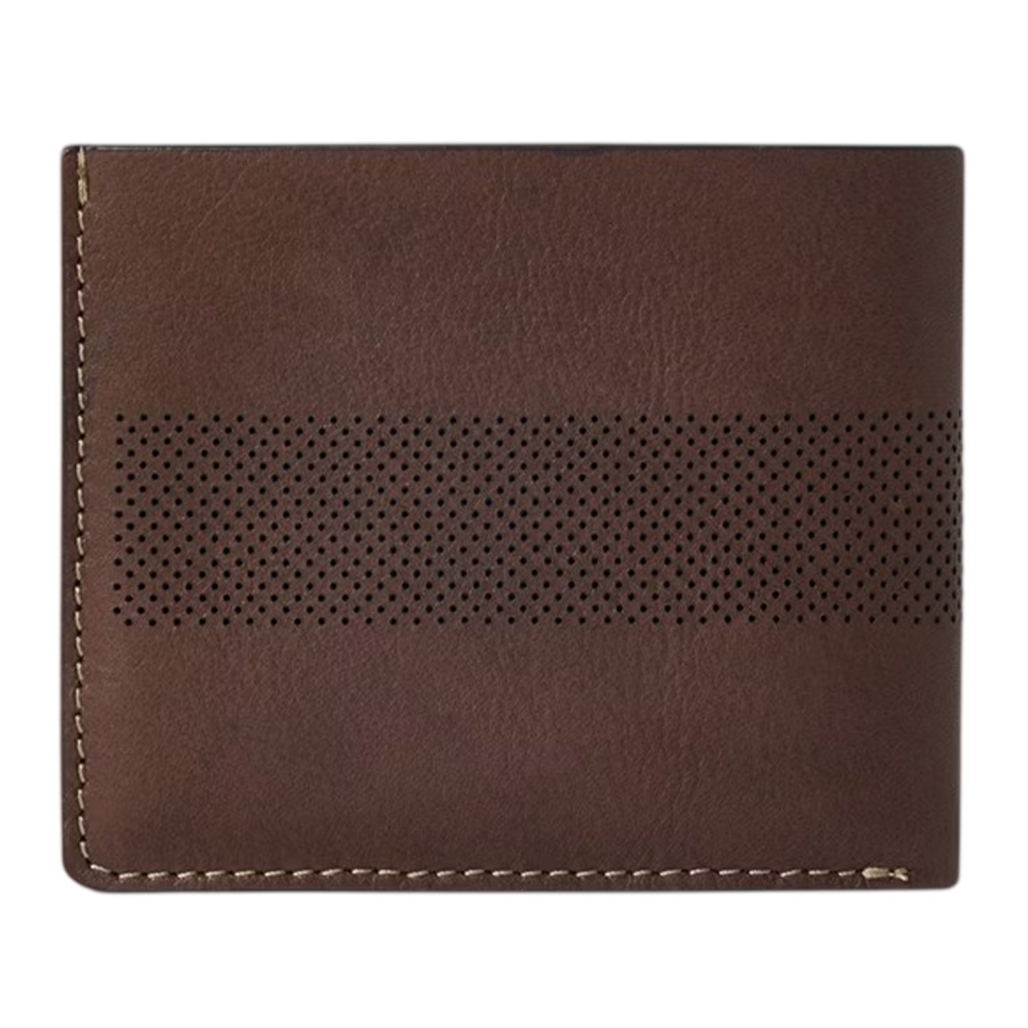 Chocolate Brown - Back - Osprey Arthur Perforated Leather Card Holder
