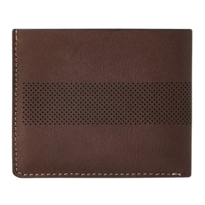 Chocolate Brown - Back - Osprey Arthur Perforated Leather Card Holder