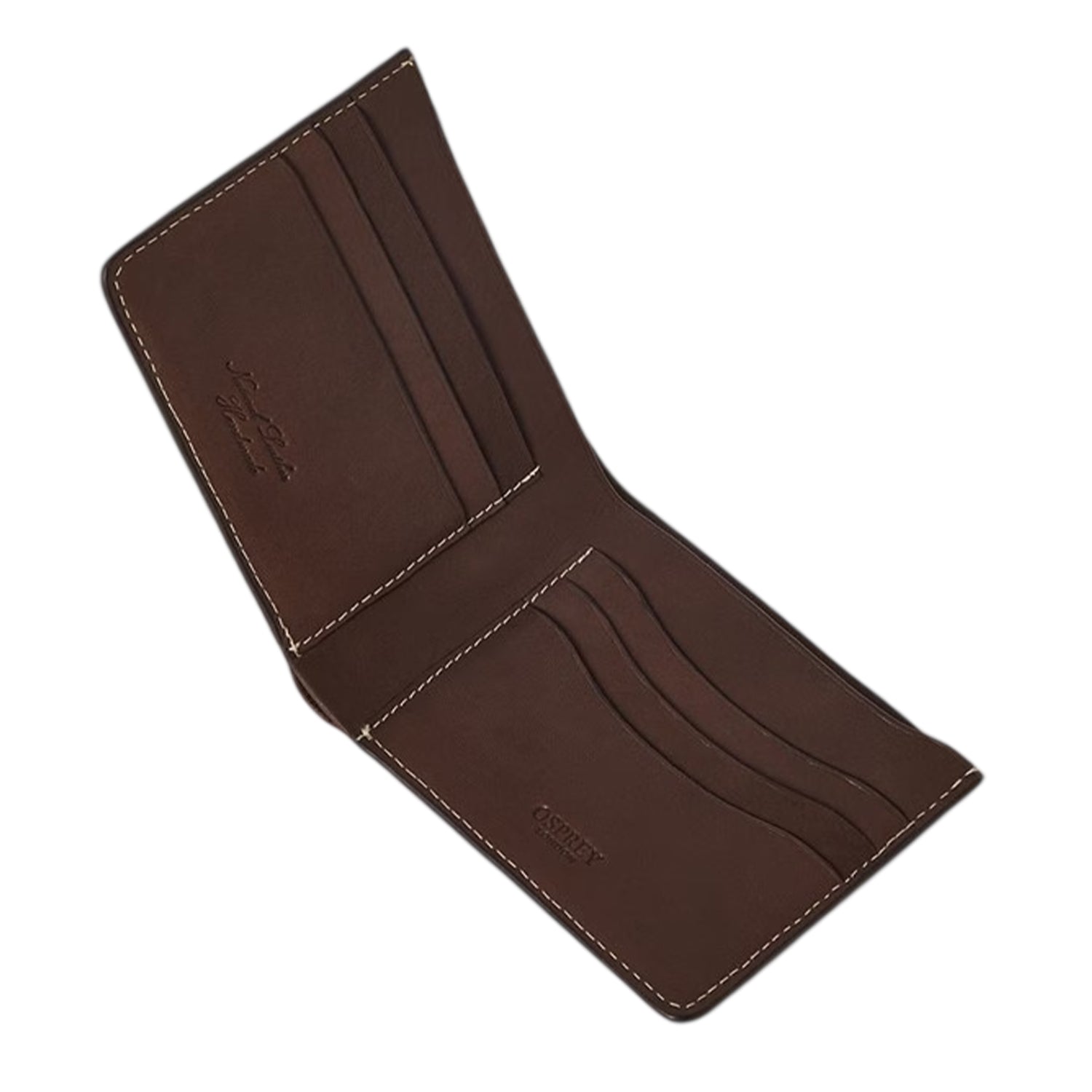 Chocolate Brown - Side - Osprey Arthur Perforated Leather Card Holder