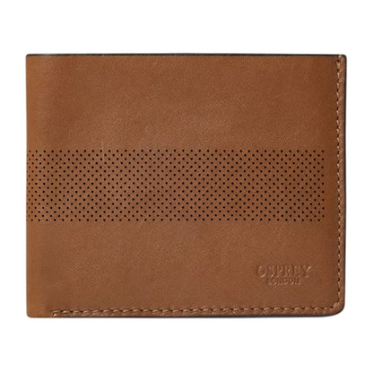 Tan - Front - Osprey Arthur Perforated Leather Card Holder