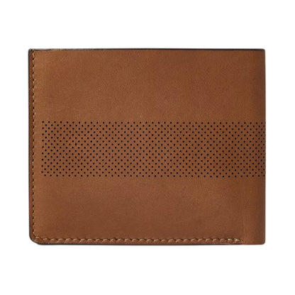 Tan - Back - Osprey Arthur Perforated Leather Card Holder
