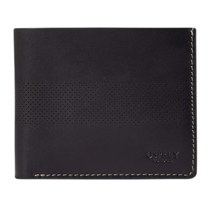 Black - Front - Osprey Arthur Perforated Leather Card Holder