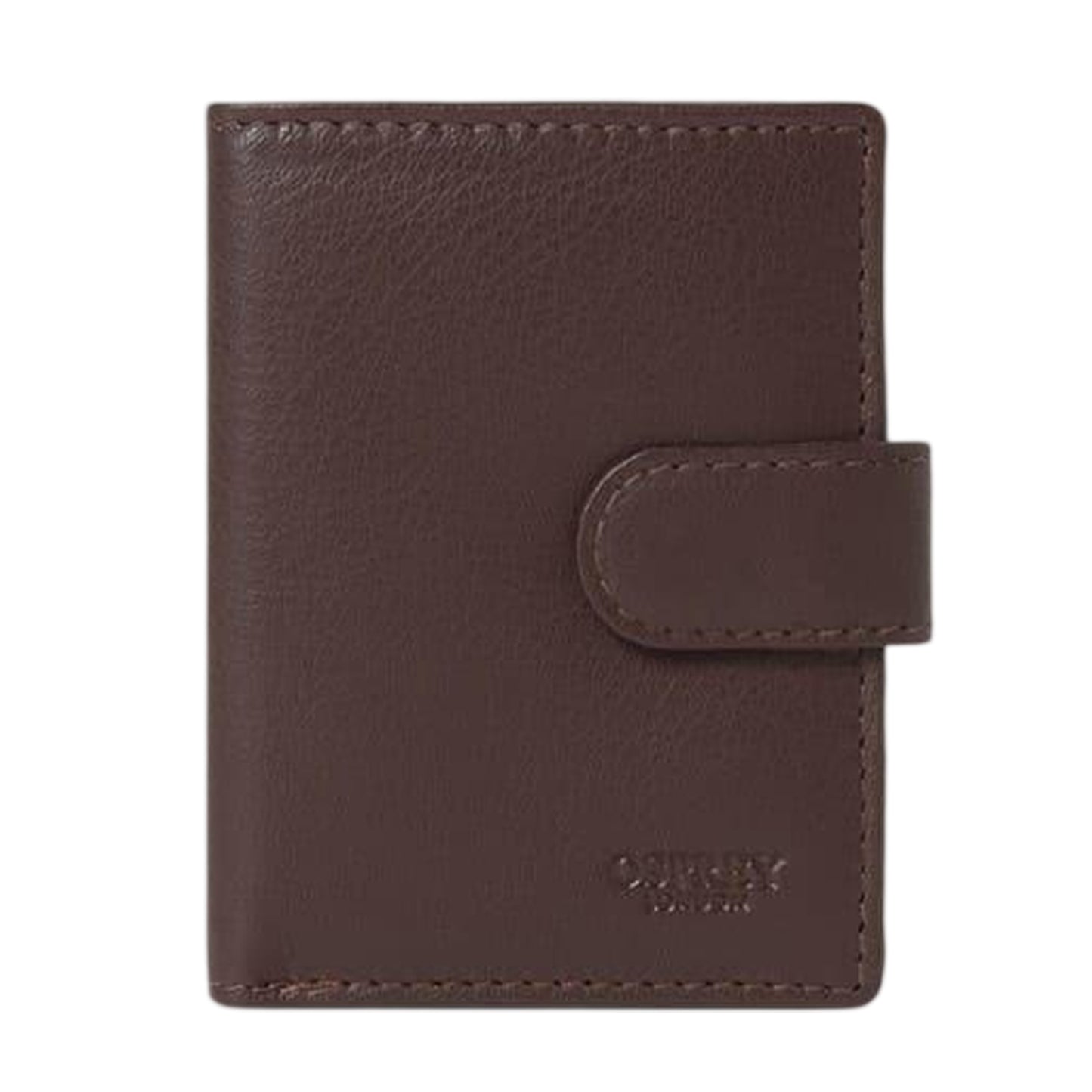 Chocolate Brown - Front - Osprey Wesley Leather Card Holder