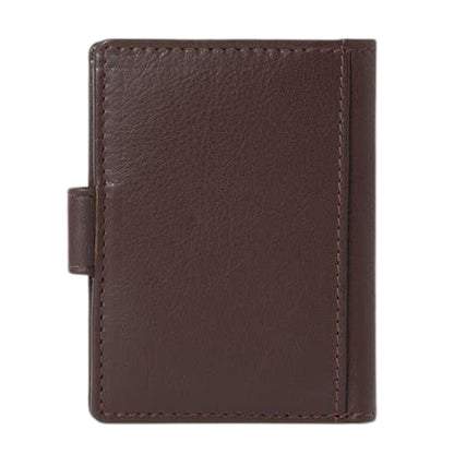 Chocolate Brown - Back - Osprey Wesley Leather Card Holder